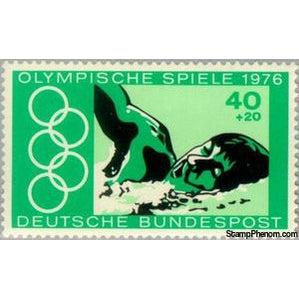 Germany 1976 Freestyle swimming-Stamps-Germany-Mint-StampPhenom