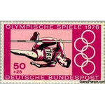 Germany 1976 High jump-Stamps-Germany-Mint-StampPhenom