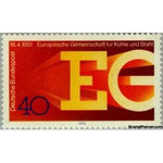 Germany 1976 Letters EG formed from hot iron beams-Stamps-Germany-Mint-StampPhenom