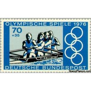 Germany 1976 Rowing Four-Stamps-Germany-Mint-StampPhenom