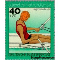 Germany 1976 Rowing, single sculls-Stamps-Germany-Mint-StampPhenom