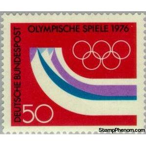 Germany 1976 Winter Olympic Games, Innsbruck, Austria-Stamps-Germany-Mint-StampPhenom