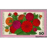 Germany 1976 Zinnia elegans-Stamps-Germany-Mint-StampPhenom