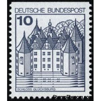 Germany 1977 GlÃ¼cksburg Castle-Stamps-Germany-Mint-StampPhenom