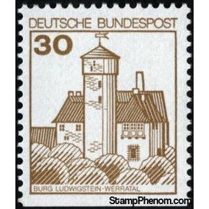 Germany 1977 Ludwigstein Castle, Werra valley-Stamps-Germany-Mint-StampPhenom