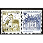 Germany 1977 Ludwigstein & GlÃ¼cksburg Castles-Stamps-Germany-Mint-StampPhenom