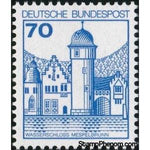 Germany 1977 Mespelbrunn Moated Castle-Stamps-Germany-Mint-StampPhenom