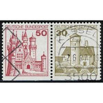 Germany 1977 Neuschwanstein & Ludwigstein Castles-Stamps-Germany-Mint-StampPhenom