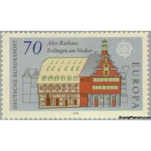 Germany 1978 Old Town Hall Esslingen am Neckar-Stamps-Germany-Mint-StampPhenom