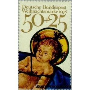 Germany 1978 The Christ child; Excerpt from a window of the Frauenkirche,-Stamps-Germany-Mint-StampPhenom