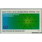 Germany 1979 Diffraction pattern of X-rays passed through crystal-Stamps-Germany-Mint-StampPhenom