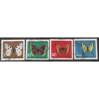 Germany Butterflies, 4 stamps-Stamps-Germany-StampPhenom