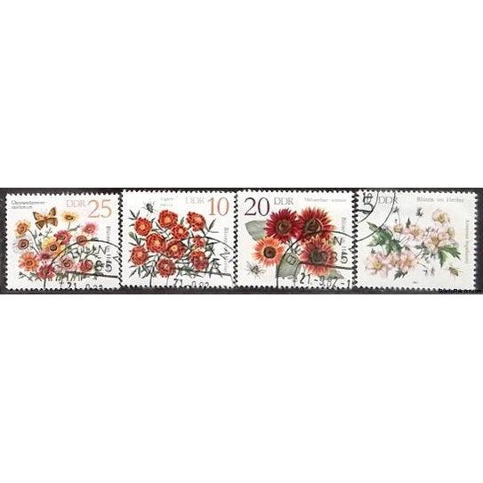 Germany Flowers, 4 stamps-Stamps-Germany-StampPhenom