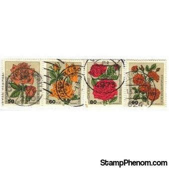 Germany Flowers Lot 2, 4 stamps