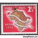 Ghana 1958 African States Conference-Stamps-Ghana-StampPhenom