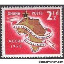 Ghana 1958 African States Conference-Stamps-Ghana-StampPhenom