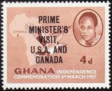 Ghana 1958 Prime Ministers Visit to USA & Canada-Stamps-Ghana-StampPhenom