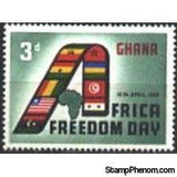 Ghana 1960 Africa Freedom Day-Stamps-Ghana-StampPhenom