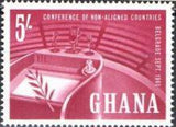 Ghana 1961 Belgrade Conference-Stamps-Ghana-StampPhenom