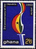 Ghana 1963 3rd Anniversary of Republic-Stamps-Ghana-StampPhenom