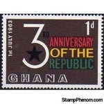 Ghana 1963 3rd Anniversary of Republic-Stamps-Ghana-StampPhenom