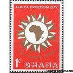 Ghana 1963 Africa Freedom Day-Stamps-Ghana-StampPhenom