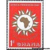 Ghana 1963 Africa Freedom Day-Stamps-Ghana-StampPhenom