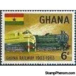 Ghana 1963 Railway Anniversary-Stamps-Ghana-StampPhenom