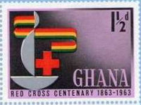 Ghana 1963 Red Cross Anniversary-Stamps-Ghana-StampPhenom