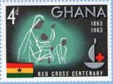 Ghana 1963 Red Cross Anniversary-Stamps-Ghana-StampPhenom