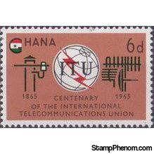 Ghana 1965 ITU Centenary-Stamps-Ghana-StampPhenom