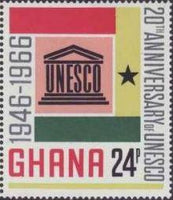 Ghana 1966 UNESCO Anniversary-Stamps-Ghana-StampPhenom