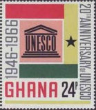 Ghana 1966 UNESCO Anniversary-Stamps-Ghana-StampPhenom