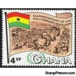 Ghana 1968 February Revolution Anniversary-Stamps-Ghana-StampPhenom