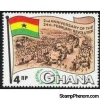 Ghana 1968 February Revolution Anniversary-Stamps-Ghana-StampPhenom