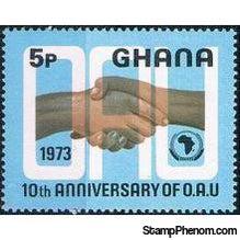 Ghana 1973 OAU 10th Anniversary-Stamps-Ghana-StampPhenom