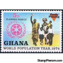 Ghana 1974 World Population Year-Stamps-Ghana-StampPhenom