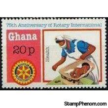 Ghana 1980 Rotary International Anniversary-Stamps-Ghana-StampPhenom