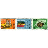 Ghana Freedom From Hunger , 3 stamps