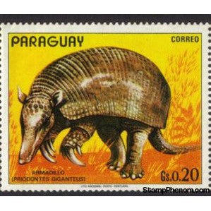 Paraguay 1972 Giant Armadillo (Pridontes giganteus)