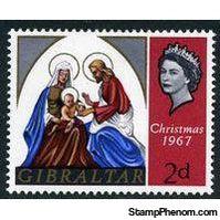 Gibraltar 1967 Christmas-Stamps-Gibraltar-StampPhenom