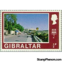 Gibraltar 1971 Saluting Battery, Rosia, Modern View-Stamps-Gibraltar-StampPhenom