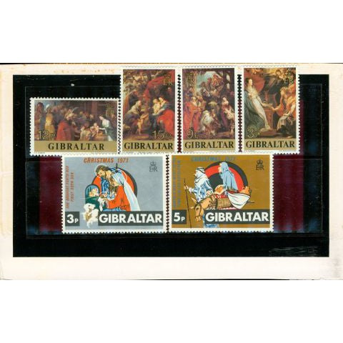 Gibraltar Christmas , 6 stamps