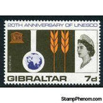 Gibralter 1966 UNESCO Anniversary-Stamps-Gibraltar-StampPhenom