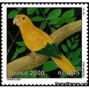 Brazil 2000 Golden Parakeet (Guaruba guarouba)