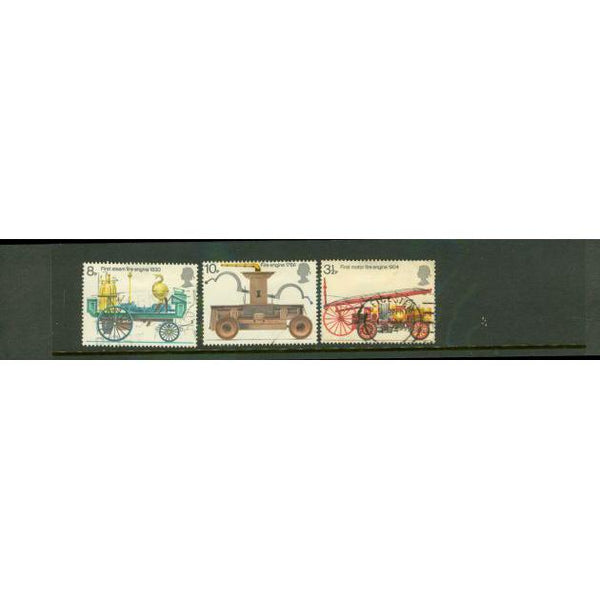 Great Britain Fire Trucks , 3 stamps