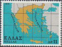 Greece 1978 Map of Greece-Stamps-Greece-StampPhenom