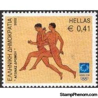 Greece 2002 The Ancient Games - Men's Race-Stamps-Greece-Mint-StampPhenom