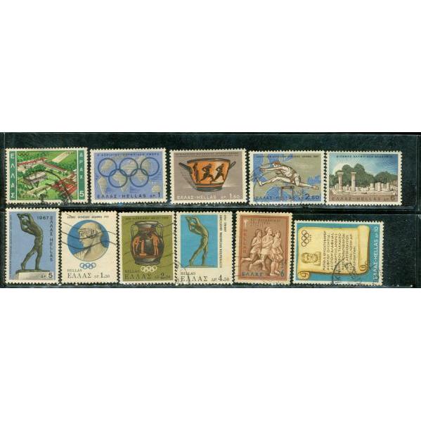 Greece Olympics , 11 stamps