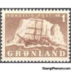 Greenland 1950 The Arctic Ship - Gustav Holm-Stamps-Greenland-StampPhenom